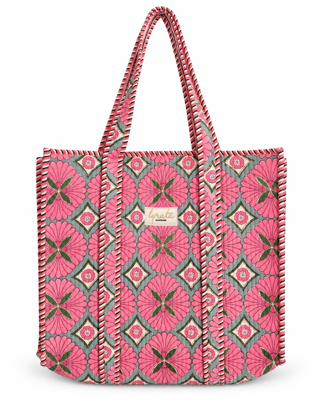 Tote Bag 40 × 45 cm · Pink Mosaic