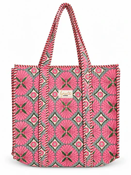 Tote Bag 40 × 45 cm · Pink Mosaic