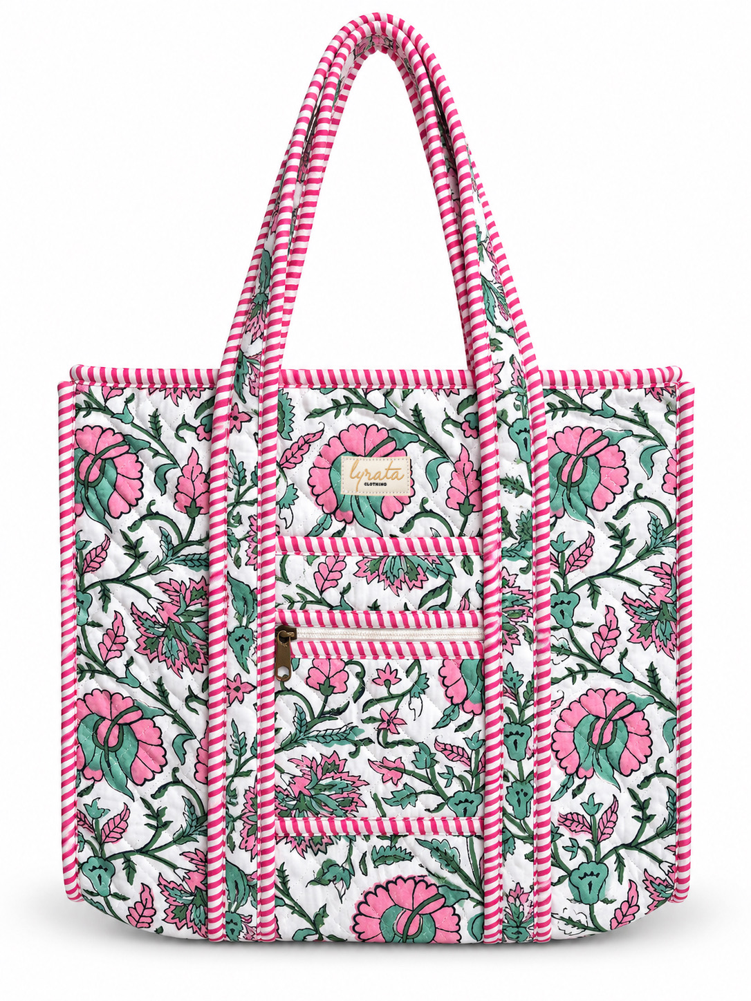 Tote Bag 37 × 41 cm · Rosa y Menta
