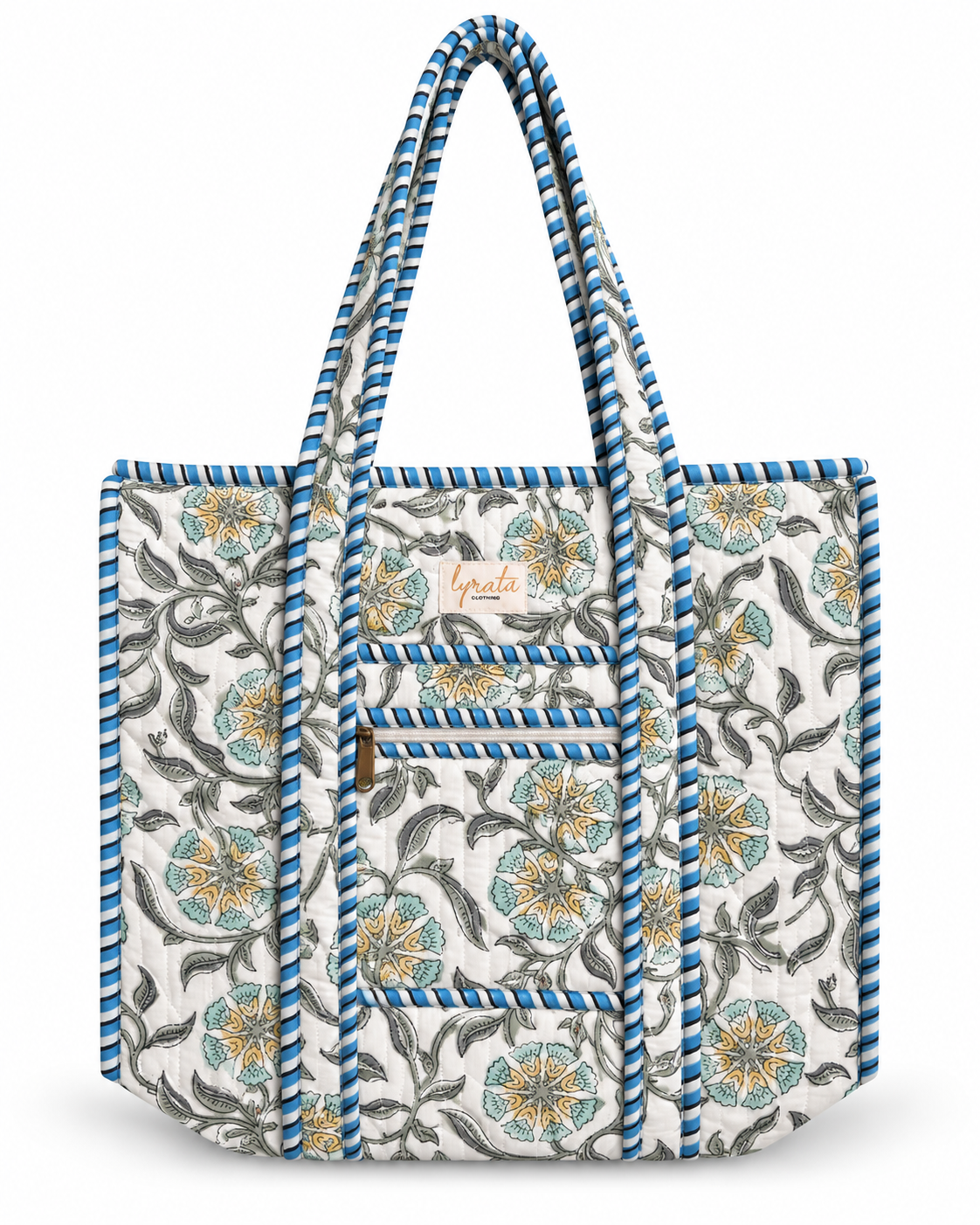 Tote Bag 37 × 41 cm · Azul y Salvia