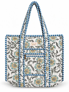 Tote Bag 37 × 41 cm · Azul y Salvia