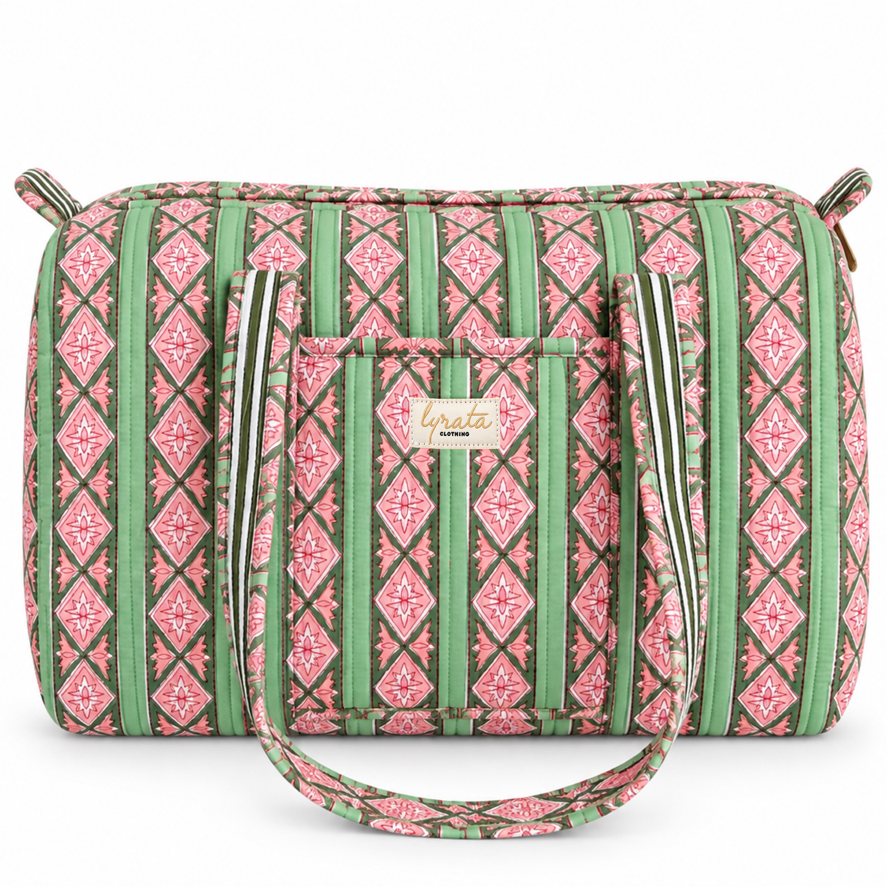 Duffle Bag Viajera · Mint Rosé