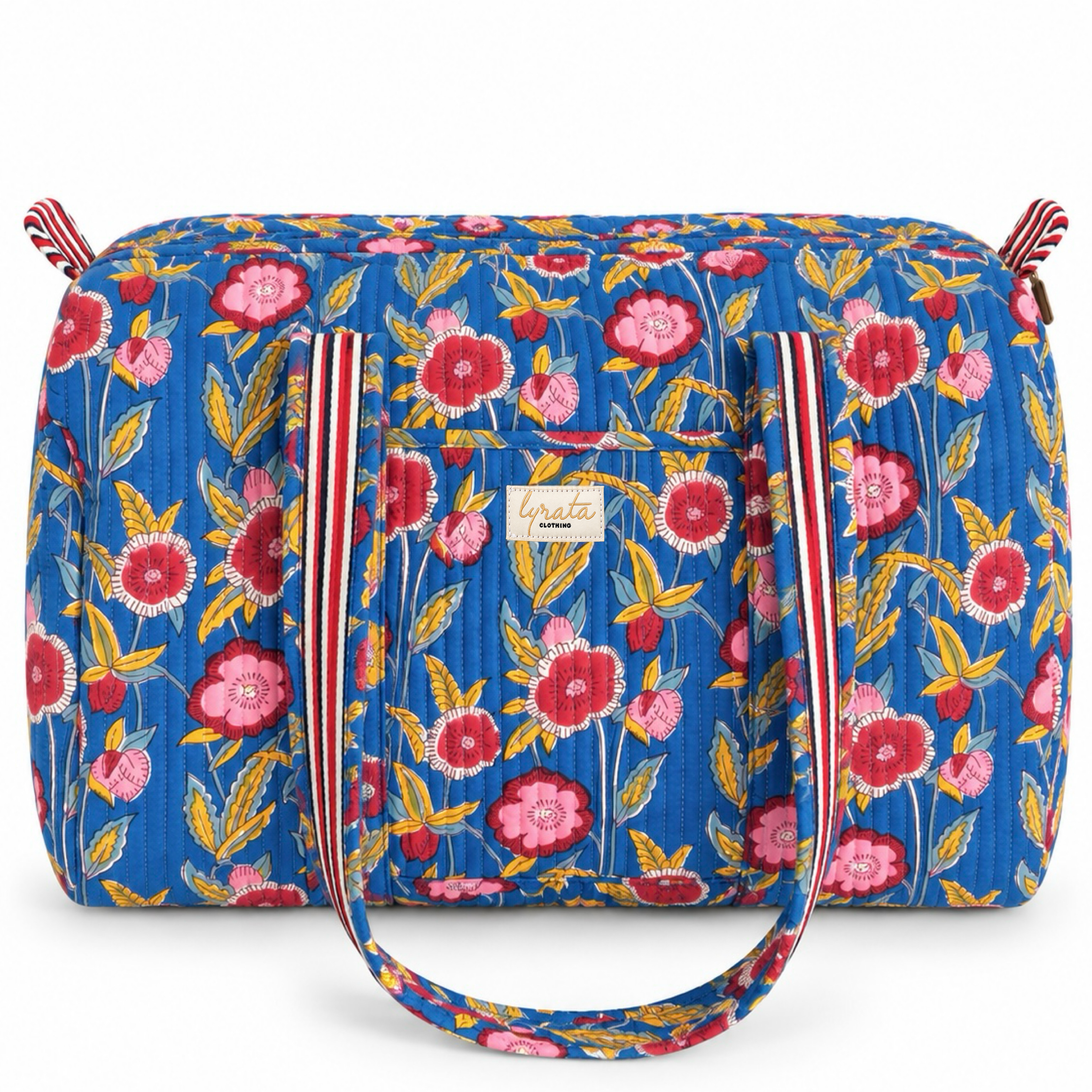 Duffle Bag Viajera · Cobalt Floral 