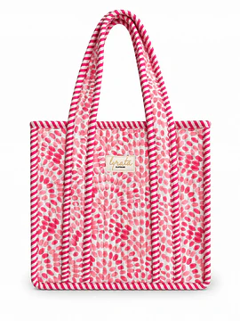 Mini Tote Bag 21 × 23 cm · Blush Petals