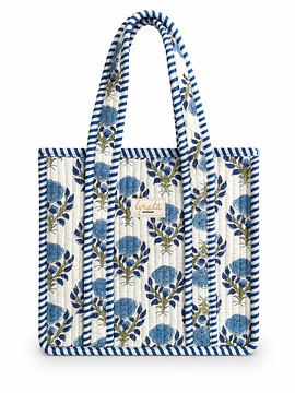 Tote Bag 40 × 45 cm · Blue Botanica
