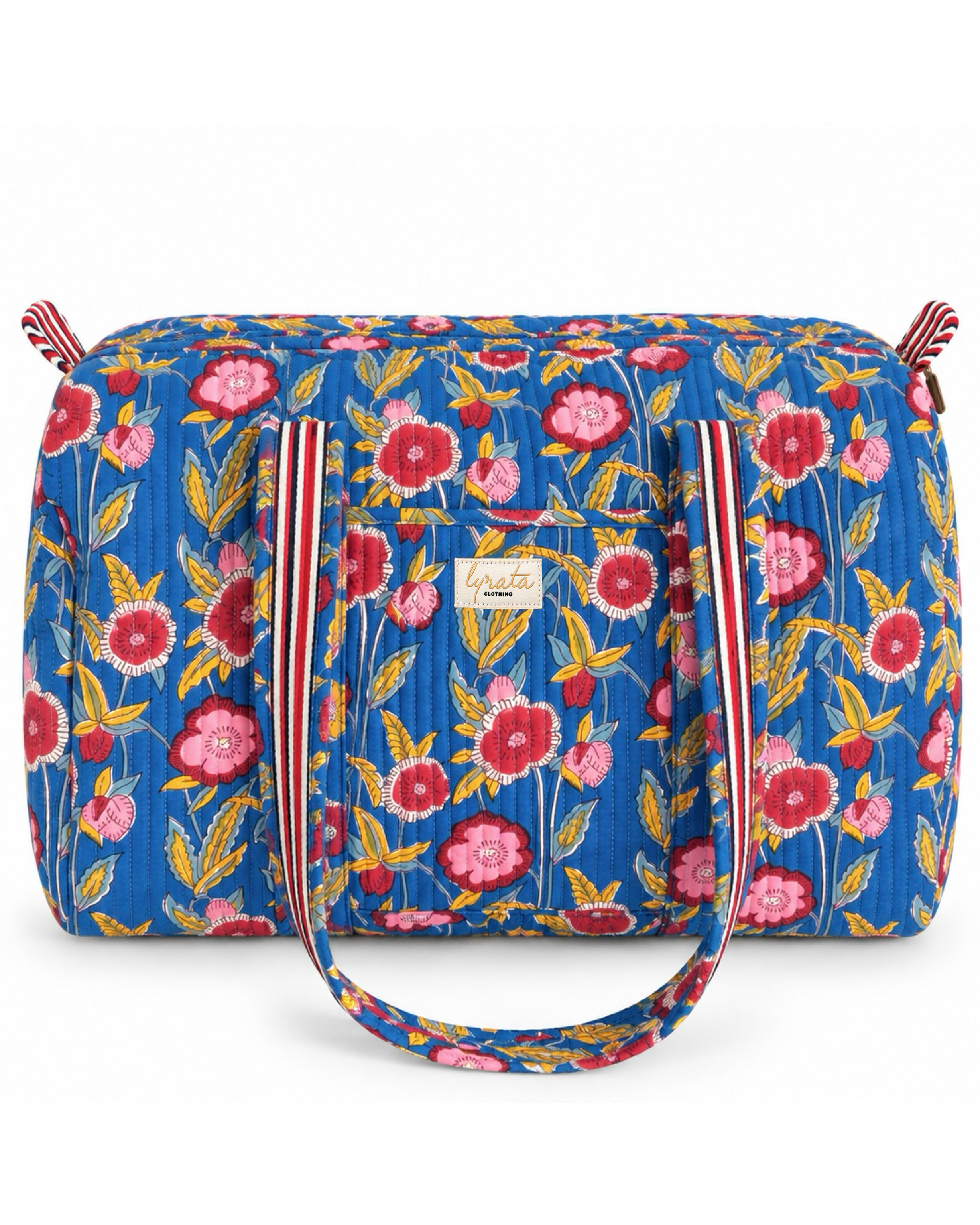 Duffle Bag Viajera · Cobalt Floral 