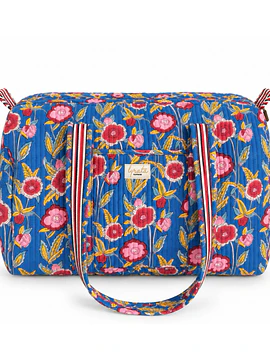 Duffle Bag Viajera · Cobalt Floral 