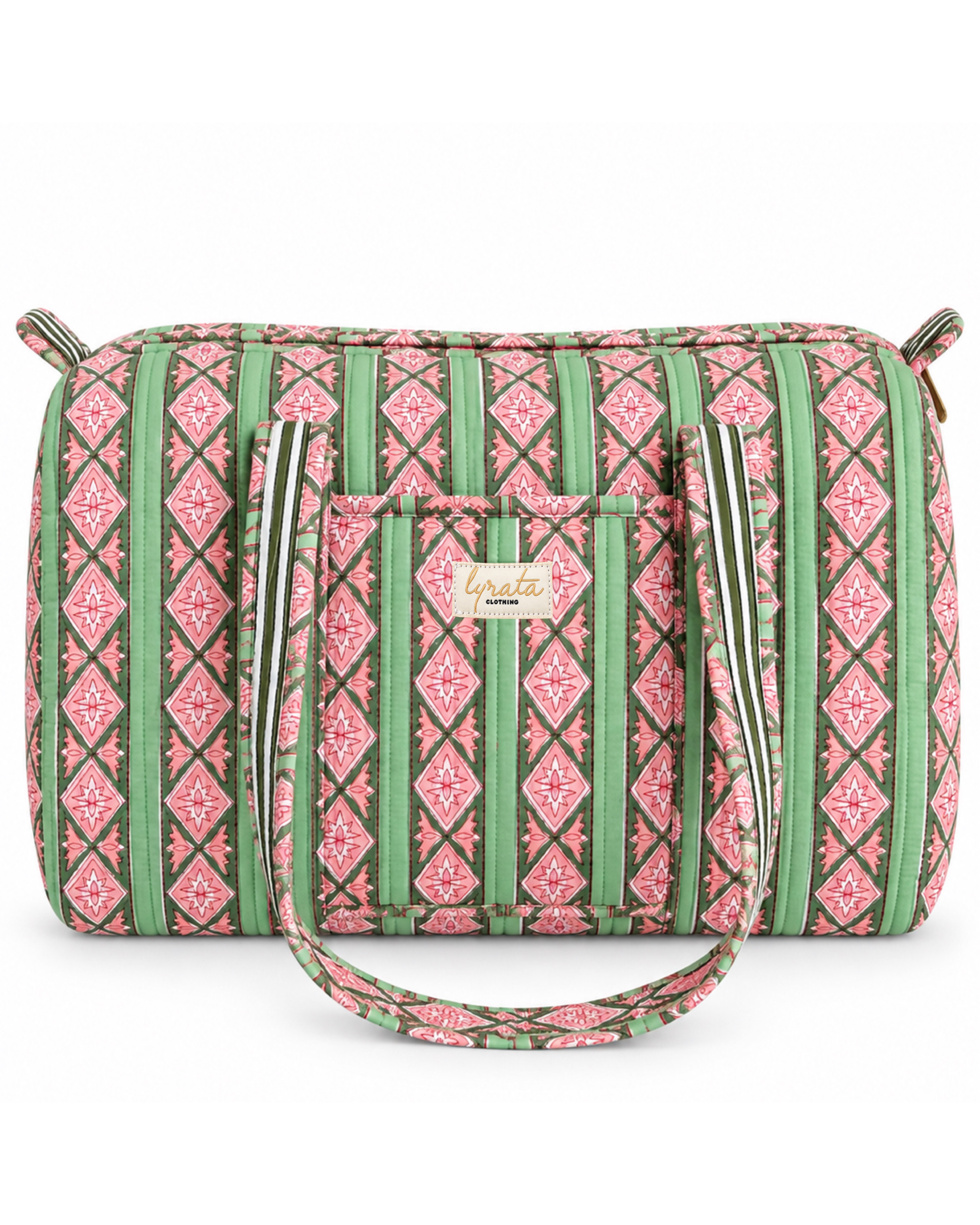 Duffle Bag Viajera · Mint Rosé