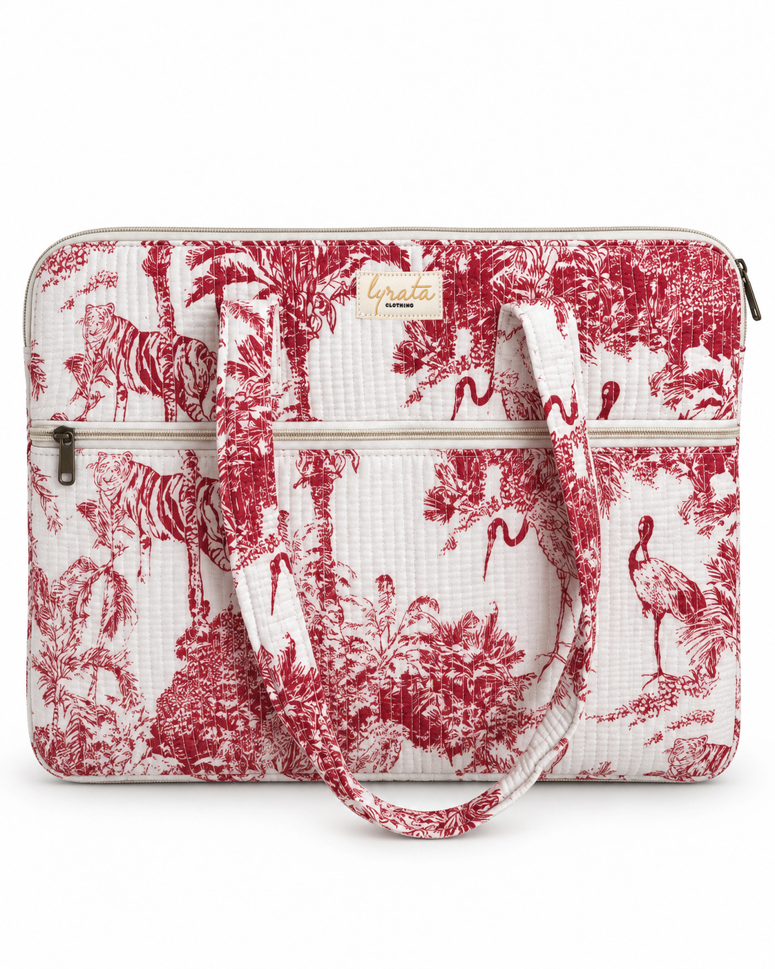 Laptop Sleeve 41 x 31 cm · Red Toile 