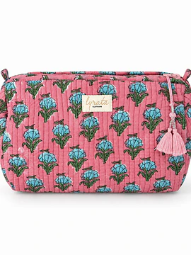 Set x 3 — Travel Pouches · Hortensias Turquesa