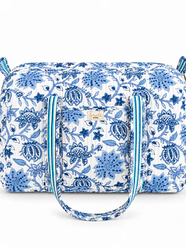 Duffle Bag Viajera · Azul Mediterraneo