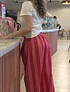 Pantalón de Rayas en Algodón – Pink Riviera