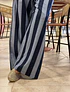 Pantalón de Rayas en Algodón – Azul Riviera