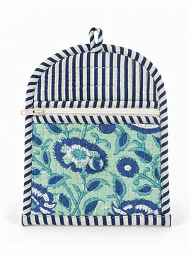 Mini Coin Purse · Jardín Aguamarina