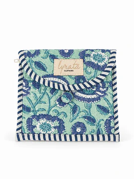 Mini Coin Purse · Jardín Aguamarina