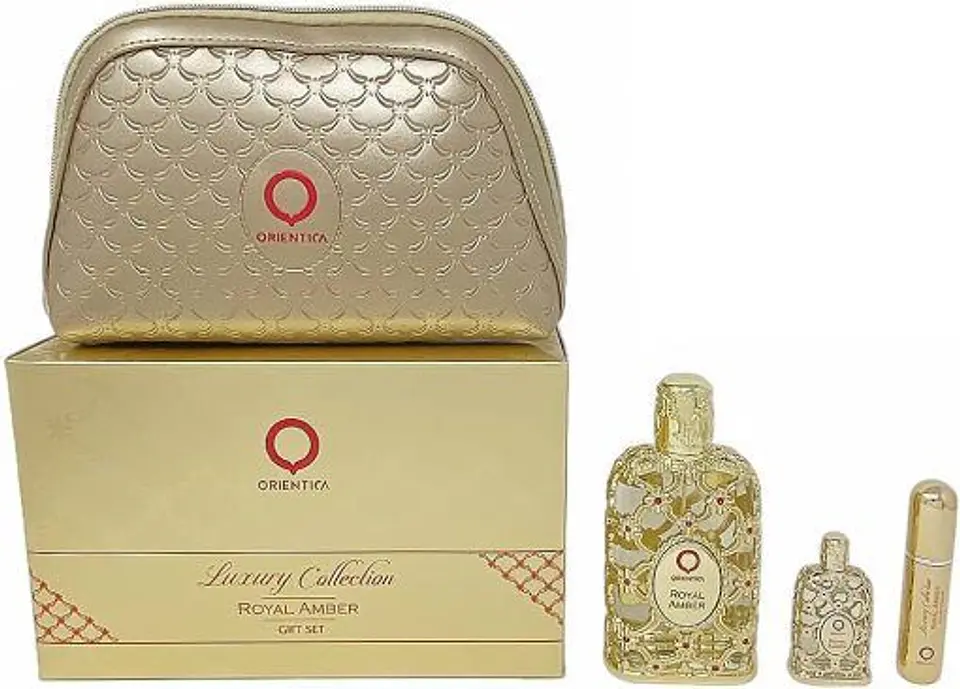 ESTUCHE AL HARAMAIN ORIENTICA ROYAL AMBER (4 PIEZAS) 1