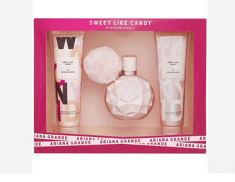 ESTUCHE ARIANA GRANDE SWEET LIKE CANDY (3 PIEZAS)