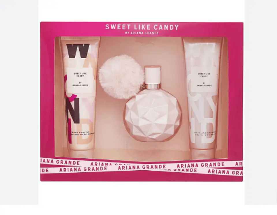 ESTUCHE ARIANA GRANDE SWEET LIKE CANDY (3 PIEZAS) 1