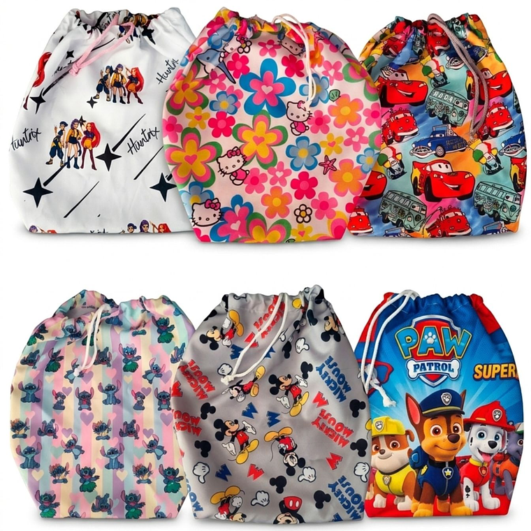 Morral de Cuerdas Infantil - Diseño Personajes Favoritos (Múltiples Diseños) 1