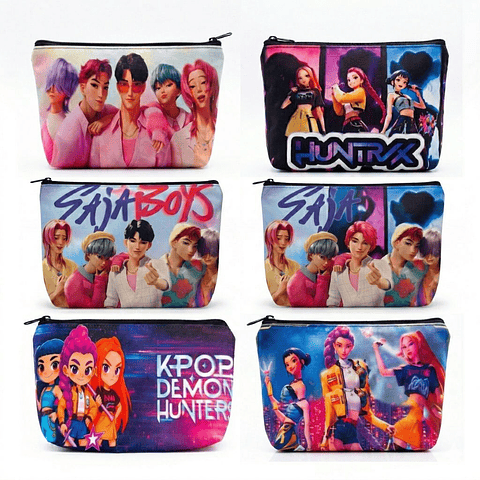 Estuche Multiuso Colección K-Pop: Huntrix, Saja Boys - Diseños Exclusivos