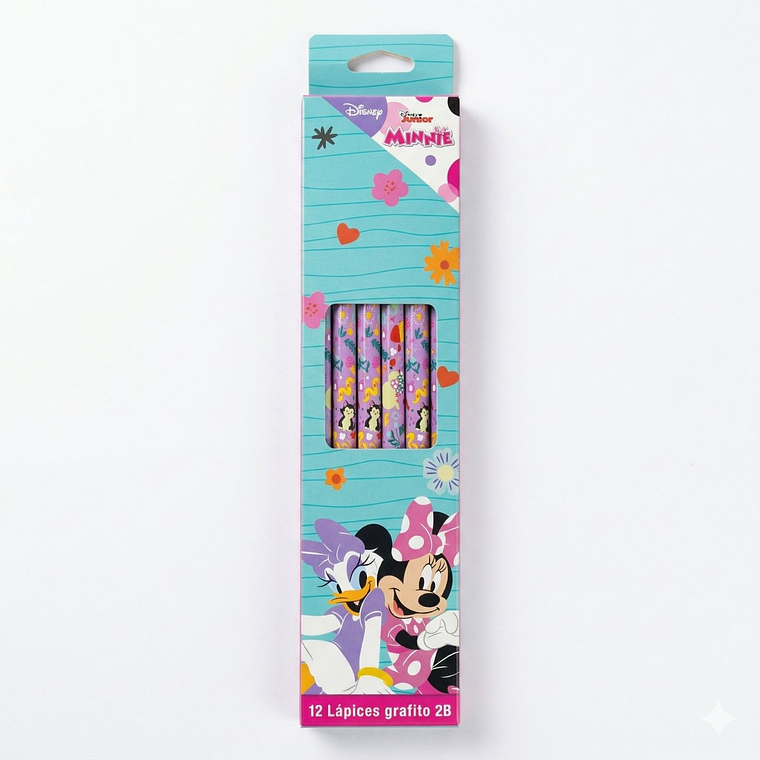 Set de 12 Lápices Grafito Disney 2B - Edición Especial de Personajes 3