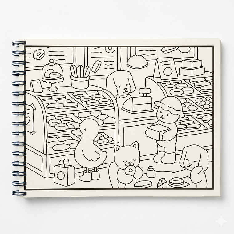 Bobbie Goods: Libro para Colorear Grande 26x20 cm – 30 Dibujos Originales 5