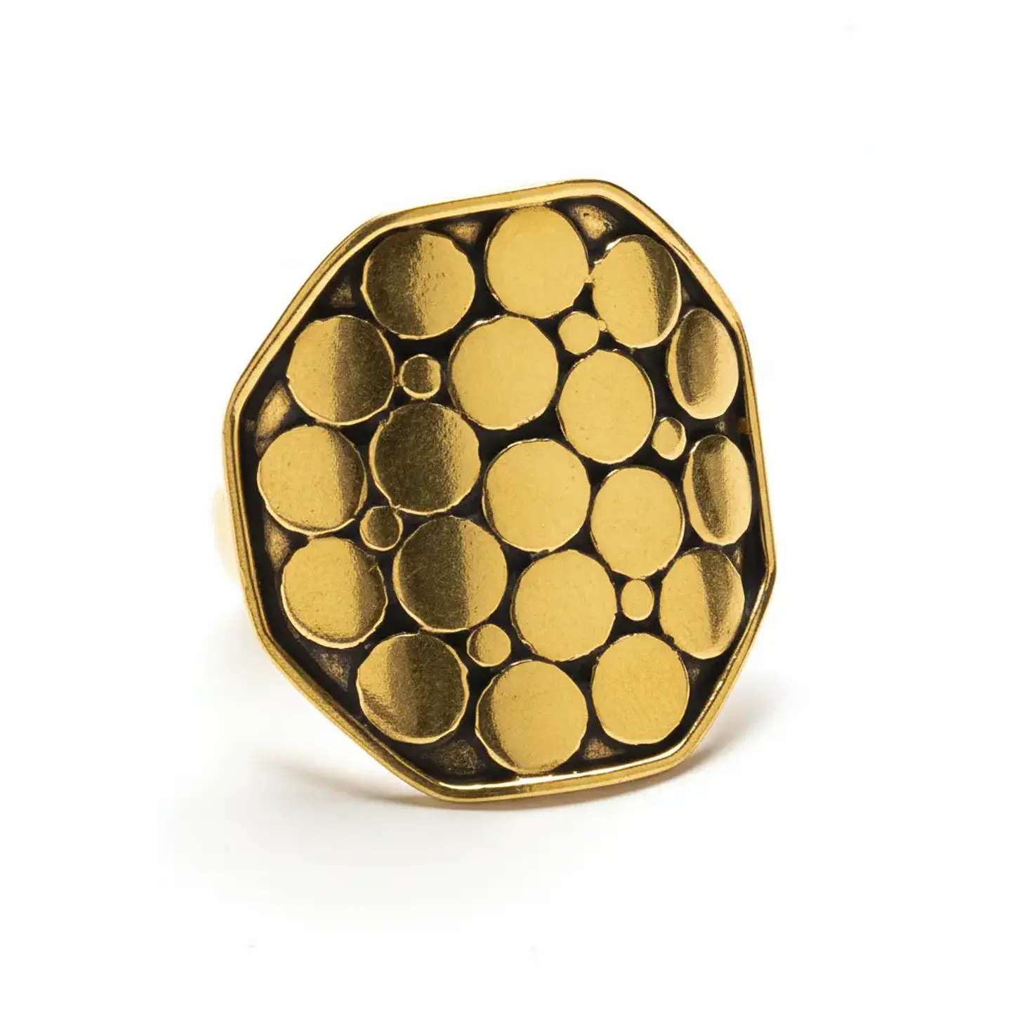 Anel Núcleo em Prata 925 banhada a Ouro 1