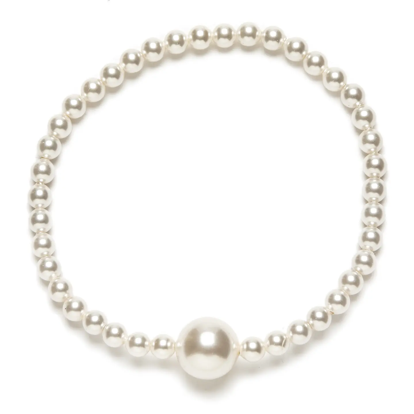 Pulseira elástica com pérolas 1