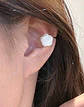 Ear Cuff Flor de Rosa Madrepérola - Thumbnail 1