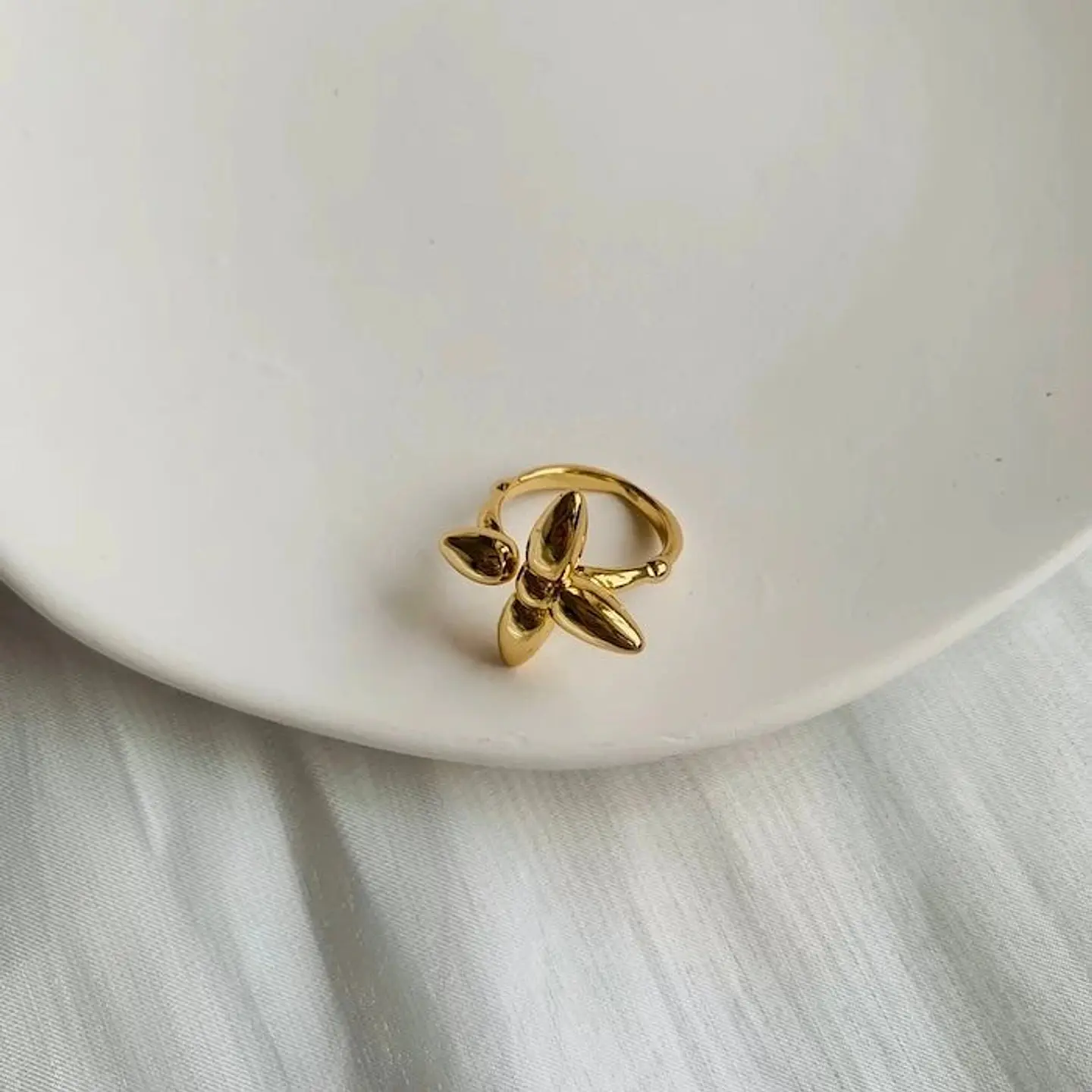 Anel Ajustável Quatro Folhas 3