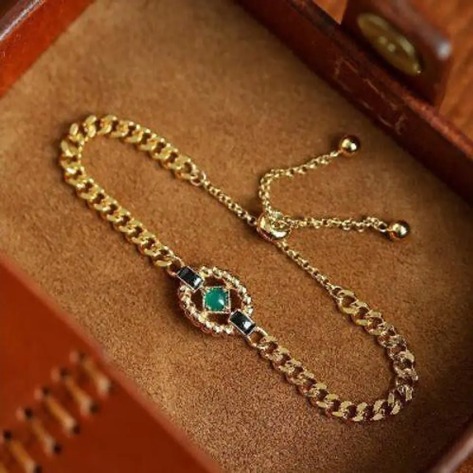 Pulseira com Onix verde 2