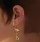 Ear Cuff Linha Fluida Rosa Flor - Uma peça - Thumbnail 2