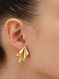 Brincos Origami Dourado - Thumbnail 2