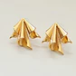 Brincos Origami Dourado - Thumbnail 1