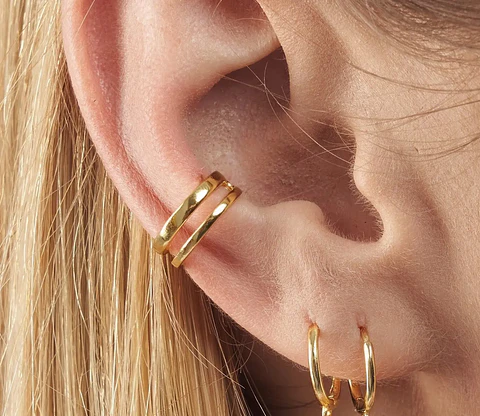 Ear cuff linha dupla