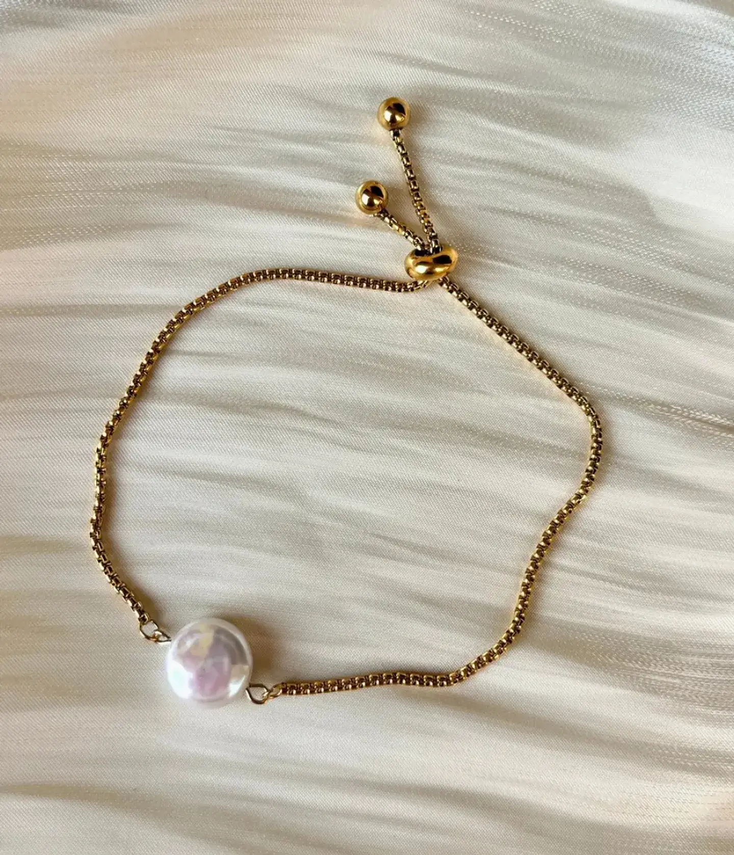 Pulseira com perola Keshi 1