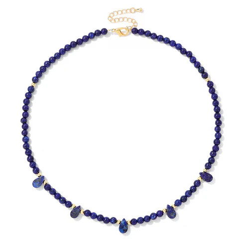 Colar em Lapis Lazuli e contas de prata