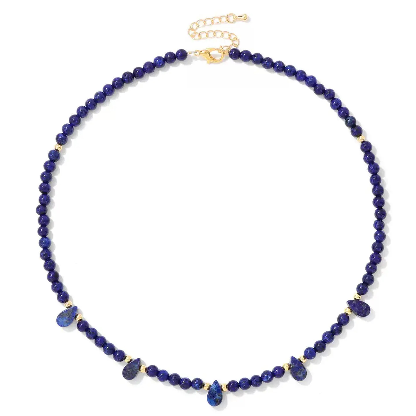 Colar em Lapis Lazuli e contas de prata 1