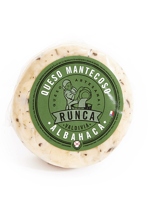 Queso Mantecoso Rueda 200 gr Albahaca