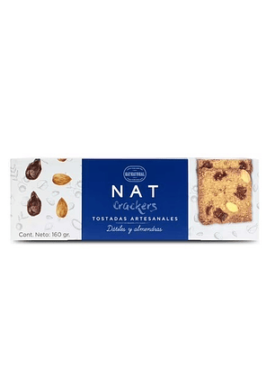 Nat Crackers Tostada Artesanal Datil 160g