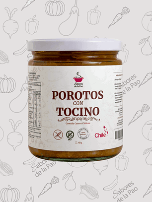 Porotos con Tocino 400 gr 