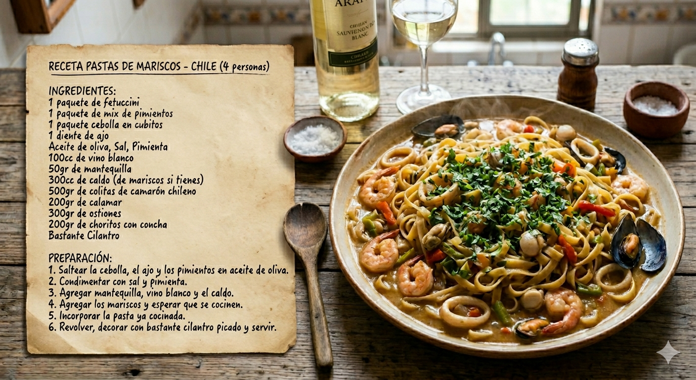 Pasta con Mariscos