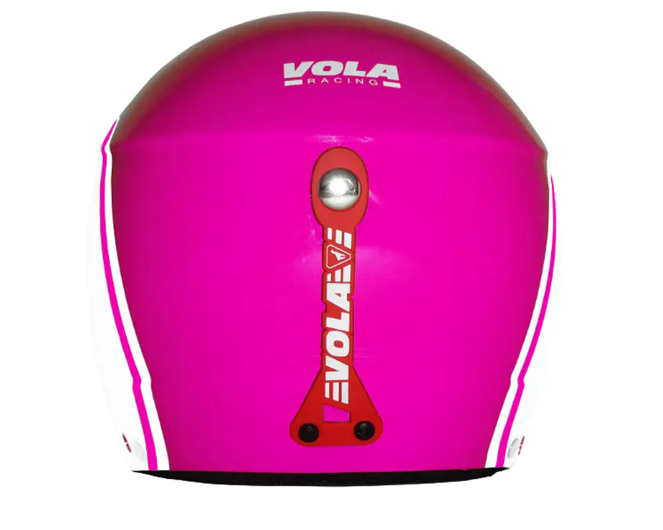 Casco Ski Vola Nieve Competición Fis Girly Rosa Racing M 2