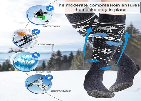 Calcetines Ski Snowboard Talla L Negros