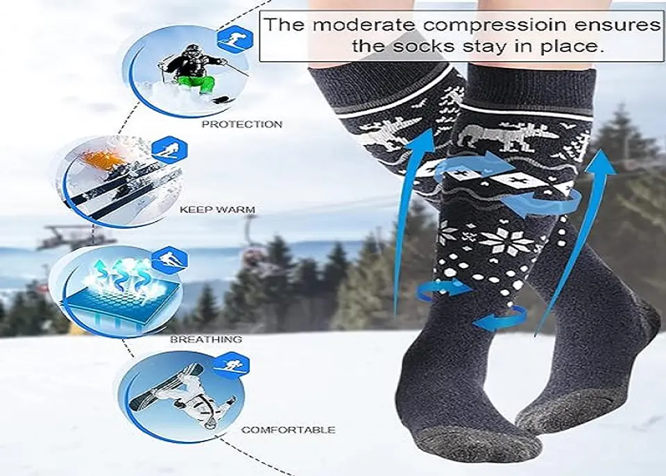 Calcetines Ski Snowboard Talla L Negros 2