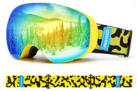 Antiparra Ski Snowboard Amarilla Full Espejada UV400 100%