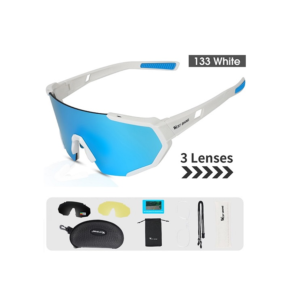 Lentes Gafas MTB Polarizados UV400 West Biking