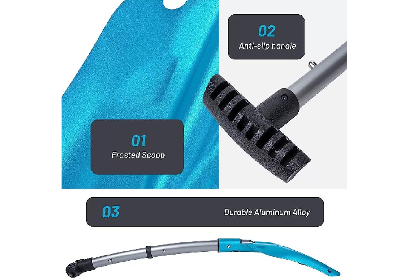 Pala De Nieve Telescópica Ligera Compacta Emergencia 3