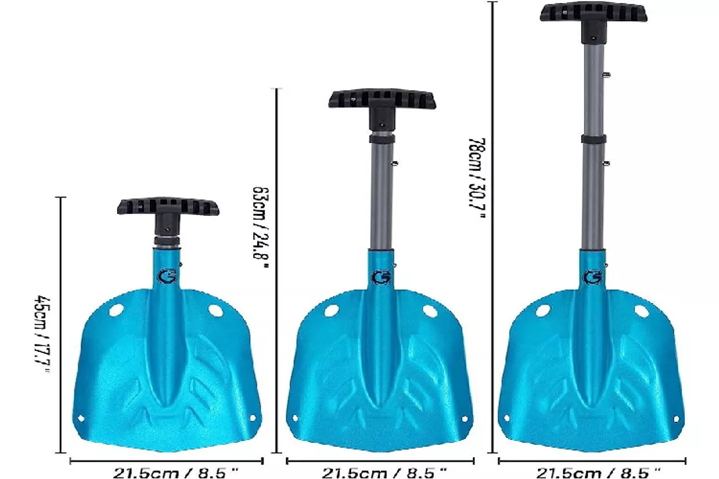 Pala De Nieve Telescópica Ligera Compacta Emergencia 5