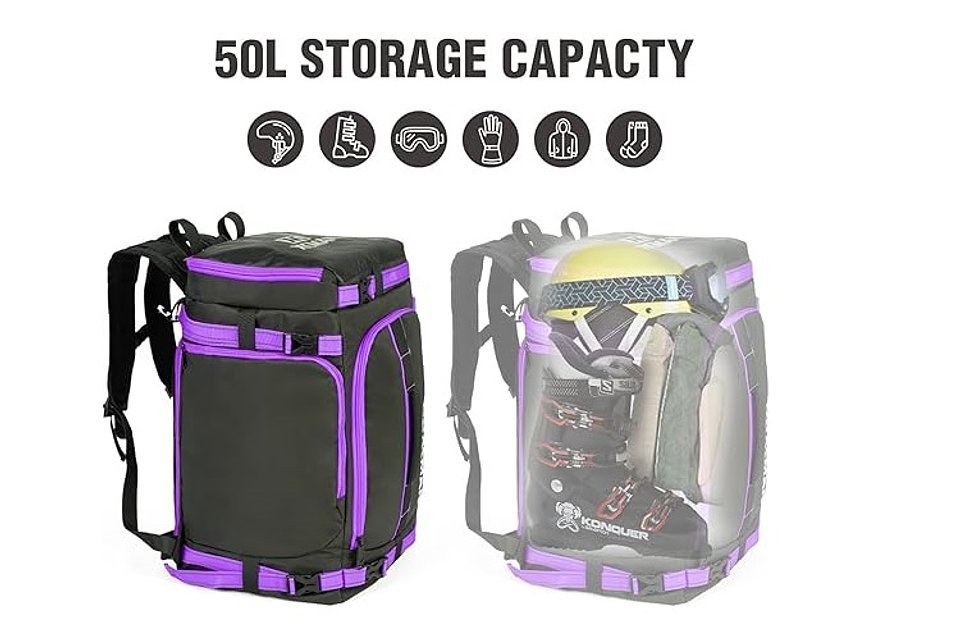 Mochila Ski Snowboard Waterproof 50 Lt 4